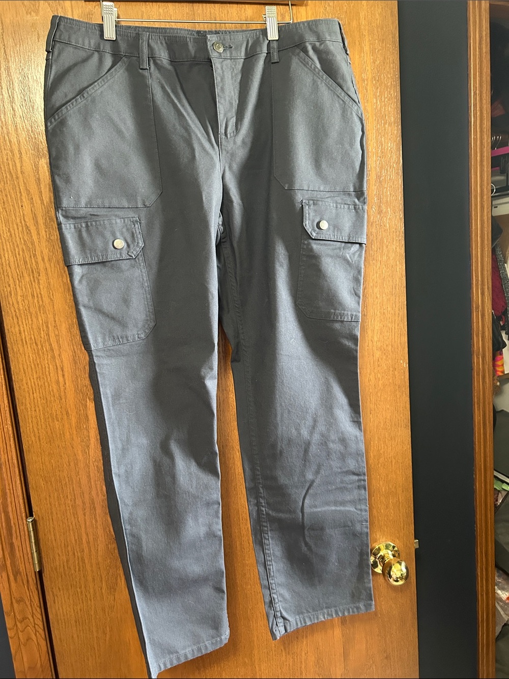 Women’s Cargo Pants in Slate Gray